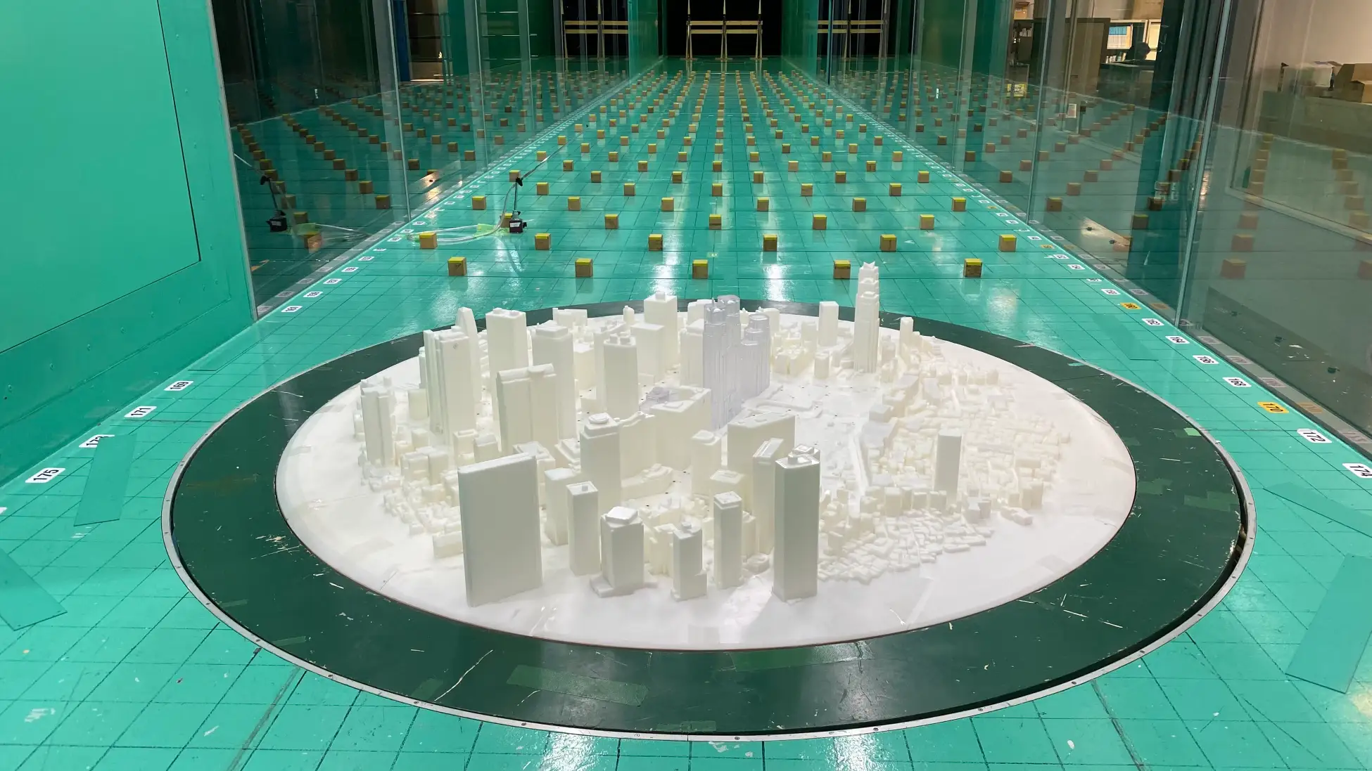 風洞実験用都市模型